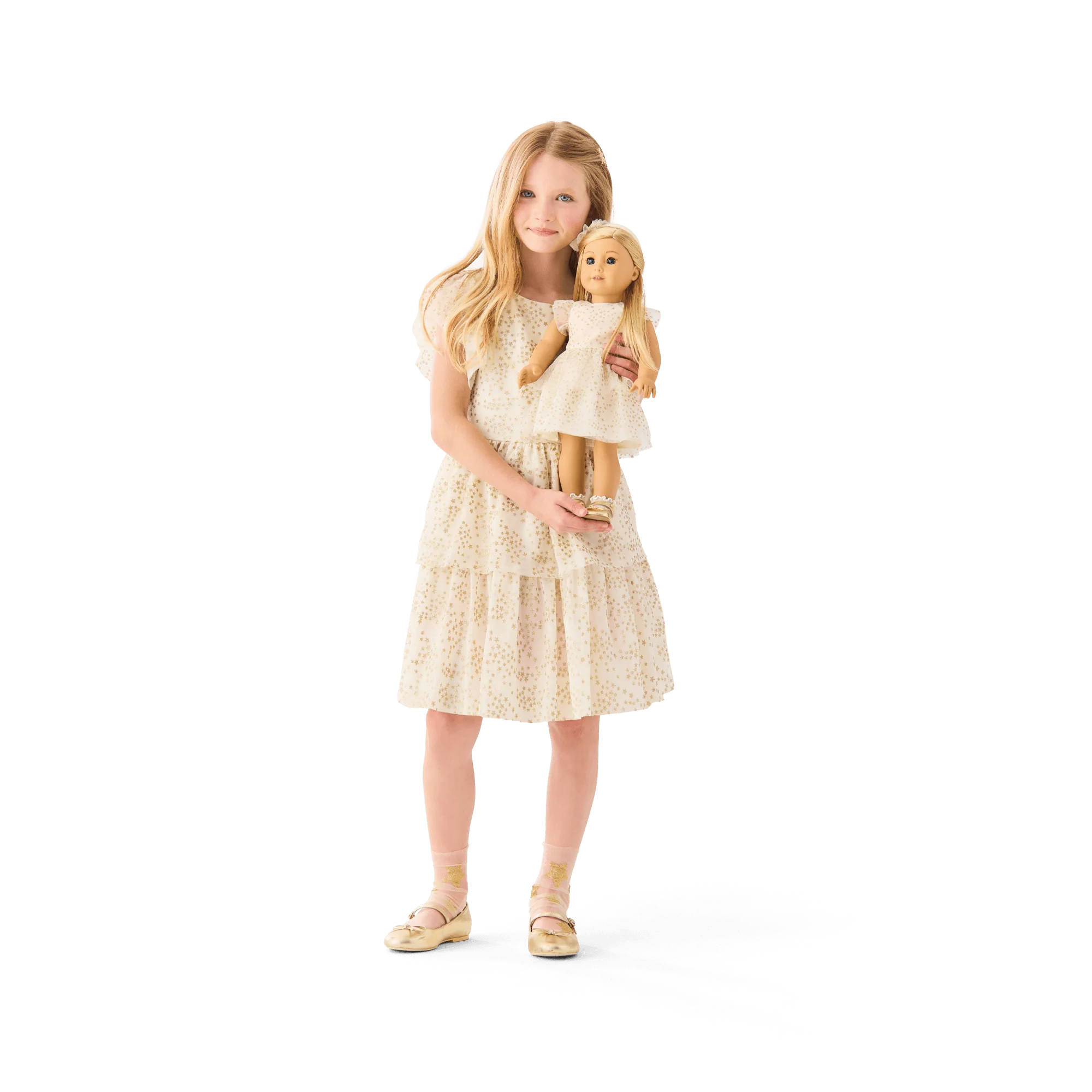American Girl® x Janie and Jack Sparkly Cream Celebration Dress for Girls & 18-inch Dolls 35 American Girl® x Janie and Jack Sparkly Cream Celebration Dress for Girls & 18-inch Dolls