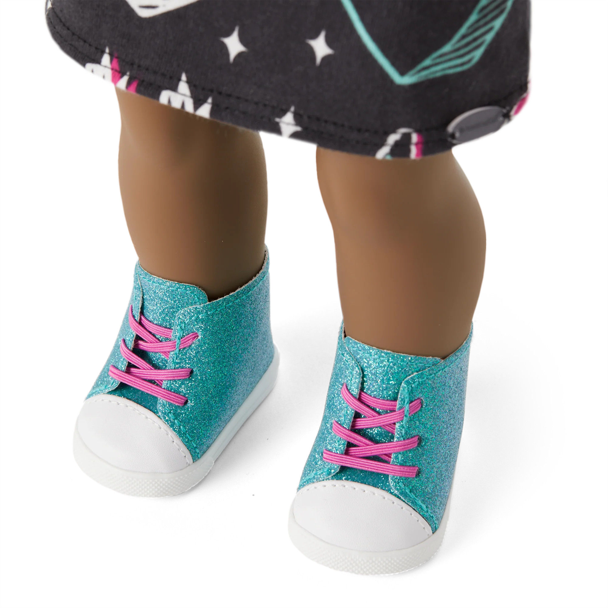 Truly Me™ 18-inch Doll #112 with short curly dark-brown hair