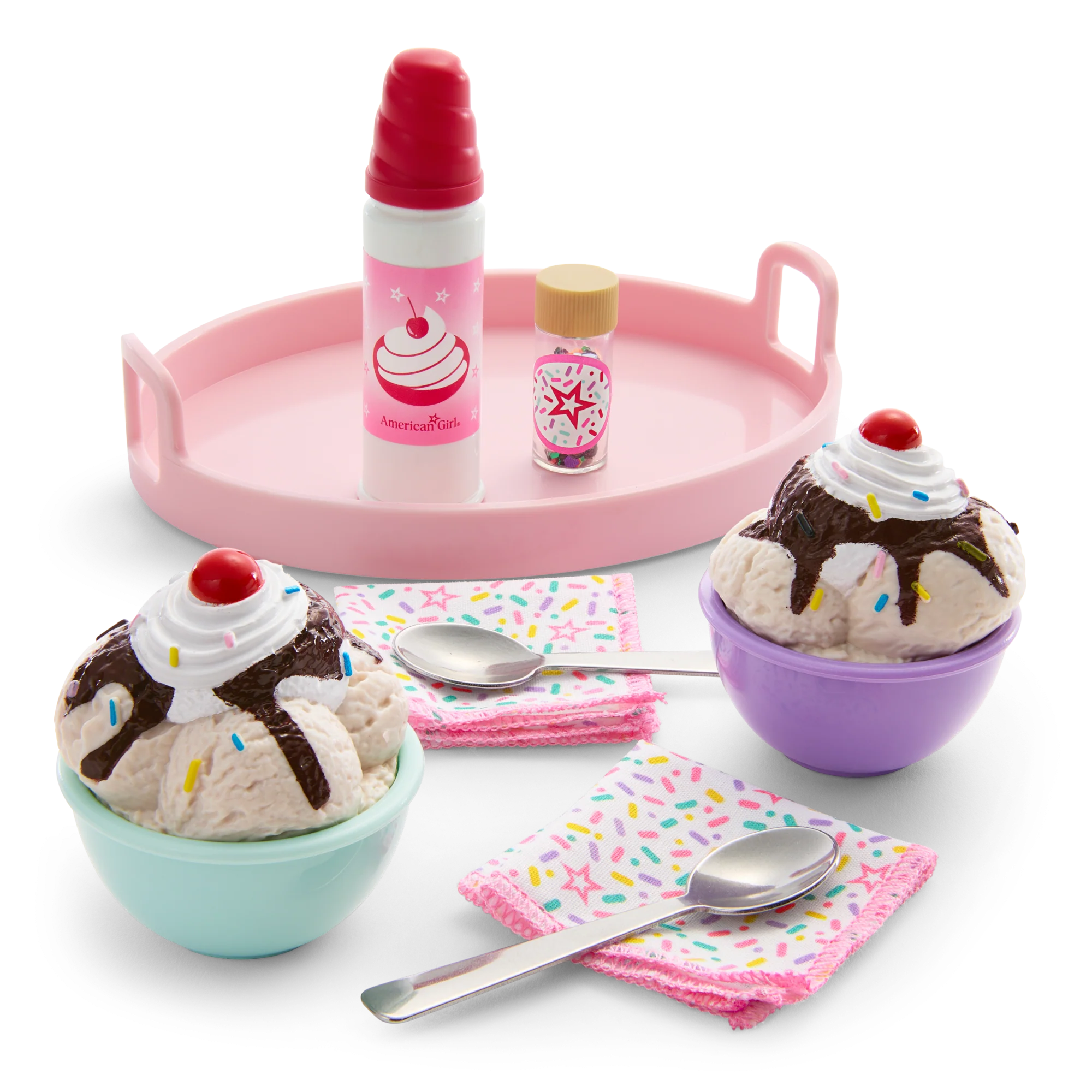 Sundaes for Two Set for 18-inch Dolls 3 Sundaes for Two Set for 18-inch Dolls