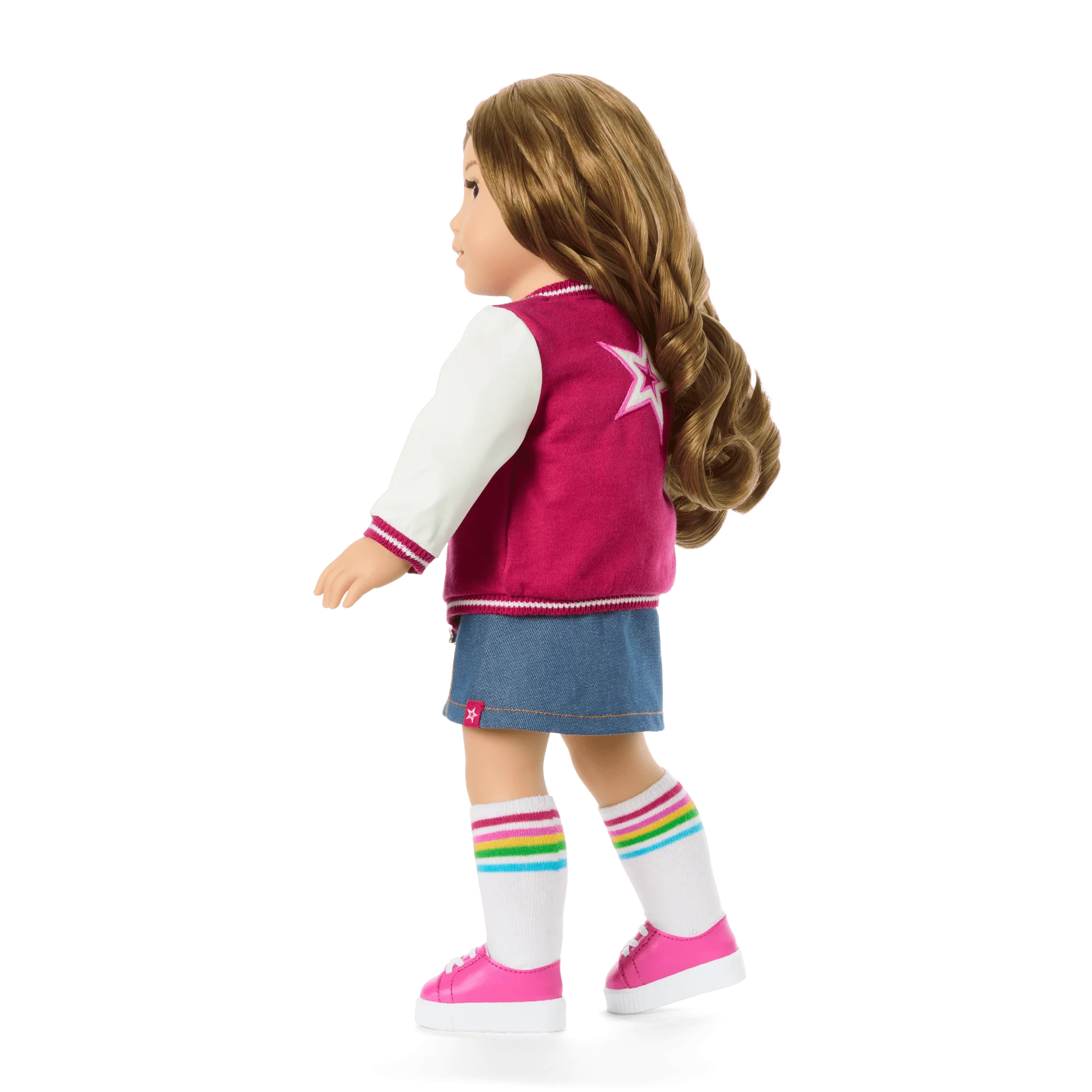 Truly Me™ 18-inch Doll #118 with curly caramel hair