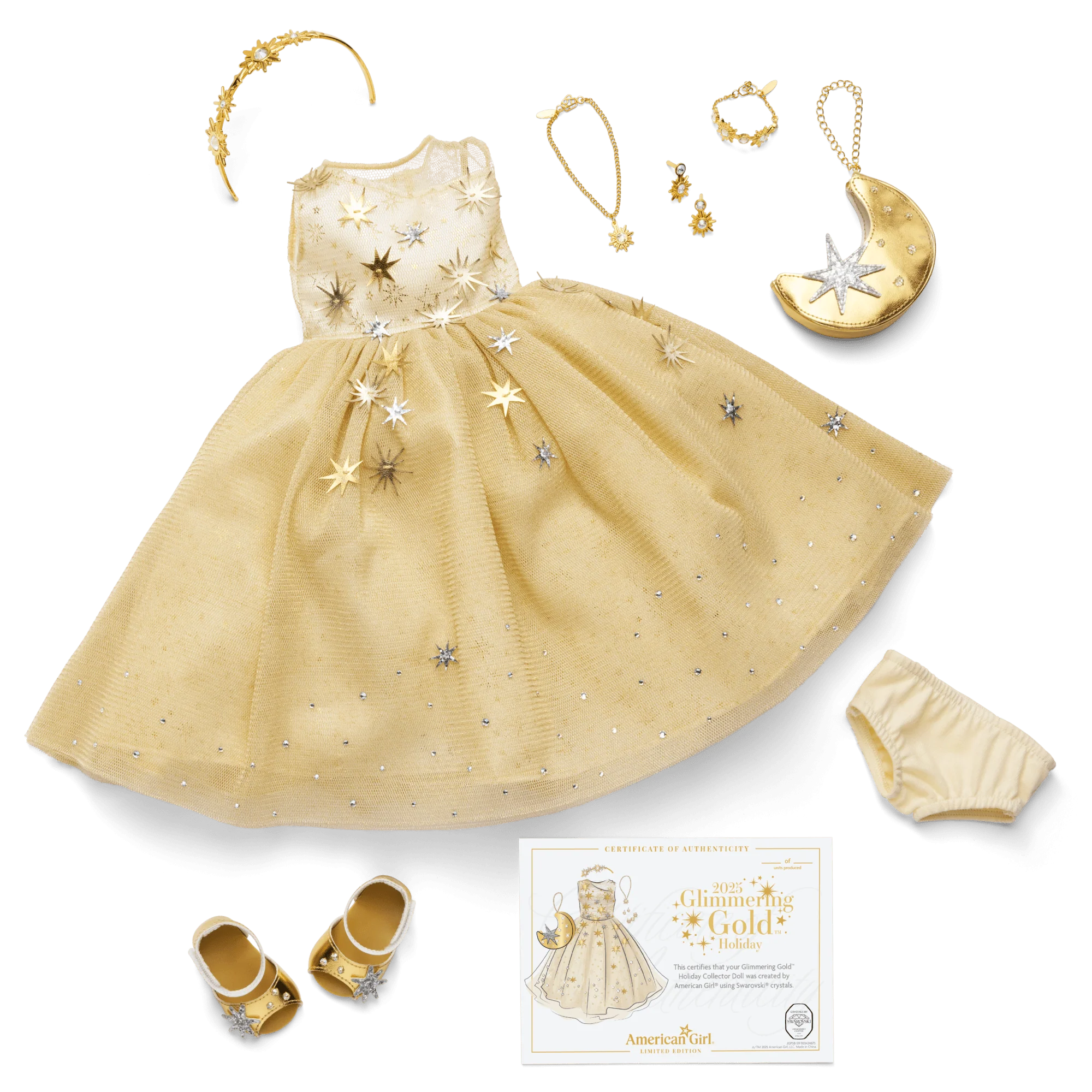 American Girl® 2025 Glimmering Gold™ Holiday Collector Doll