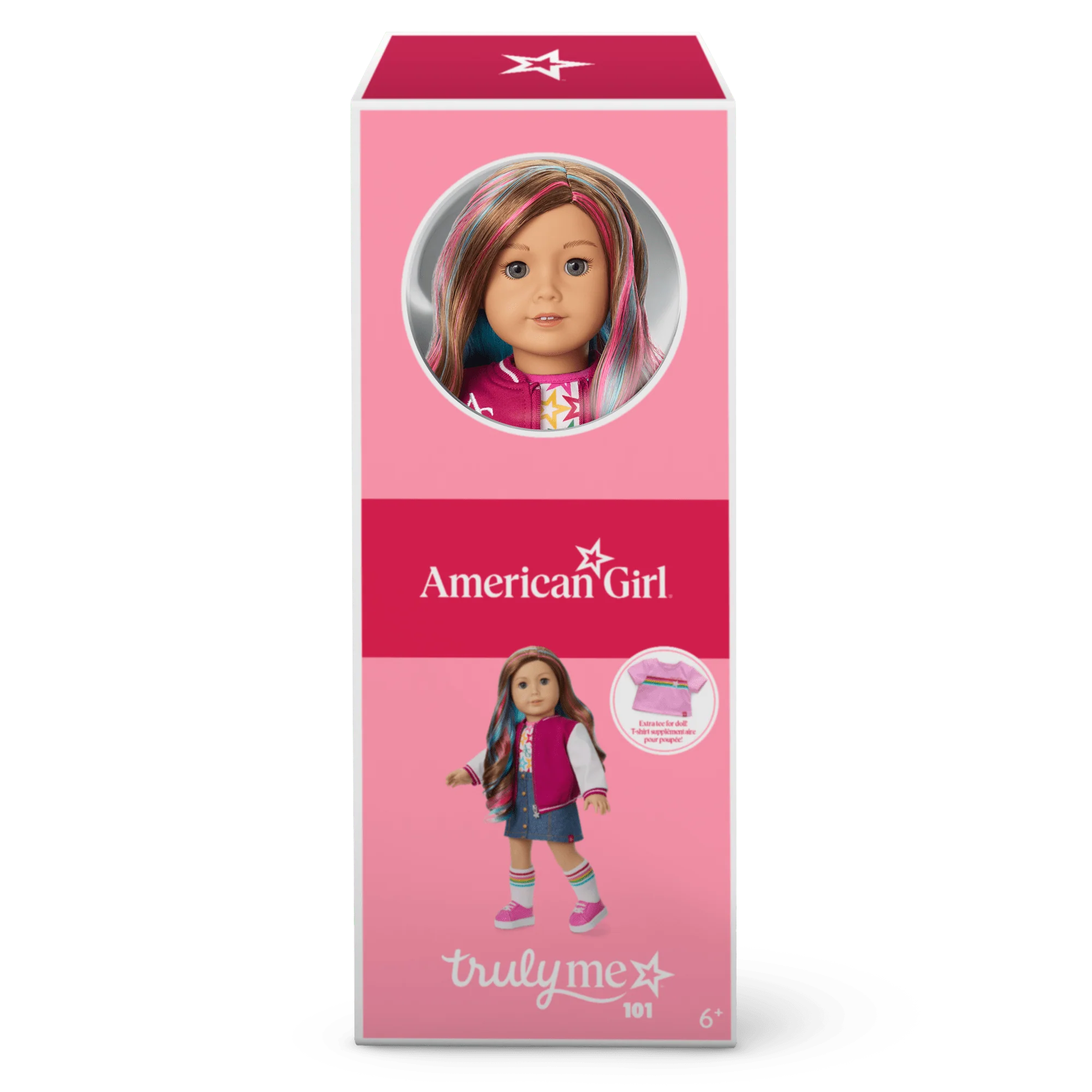 Truly Me™ 18-inch Doll #101 with wavy caramel hair