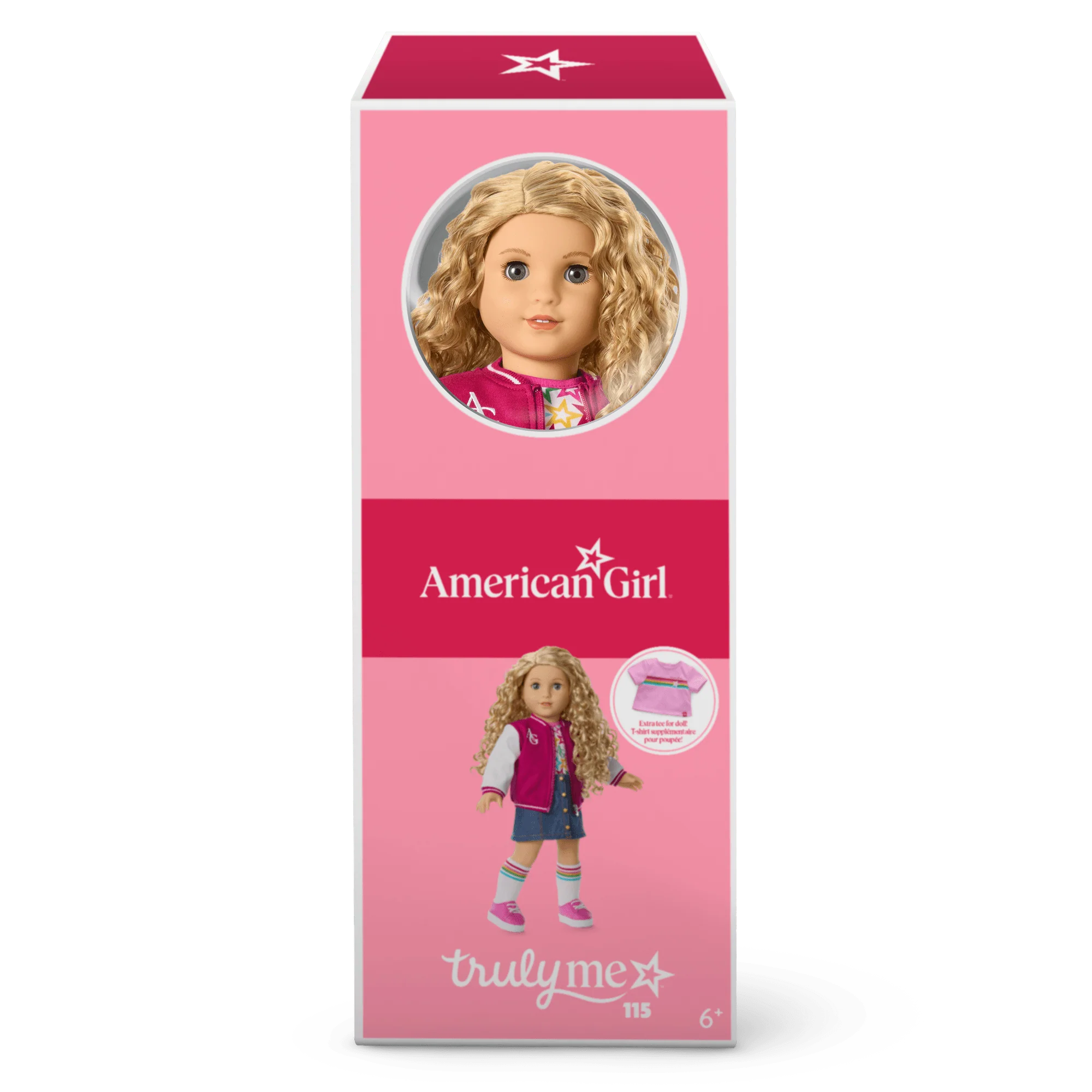 Truly Me™ 18-inch Doll #115 with curly blonde hair