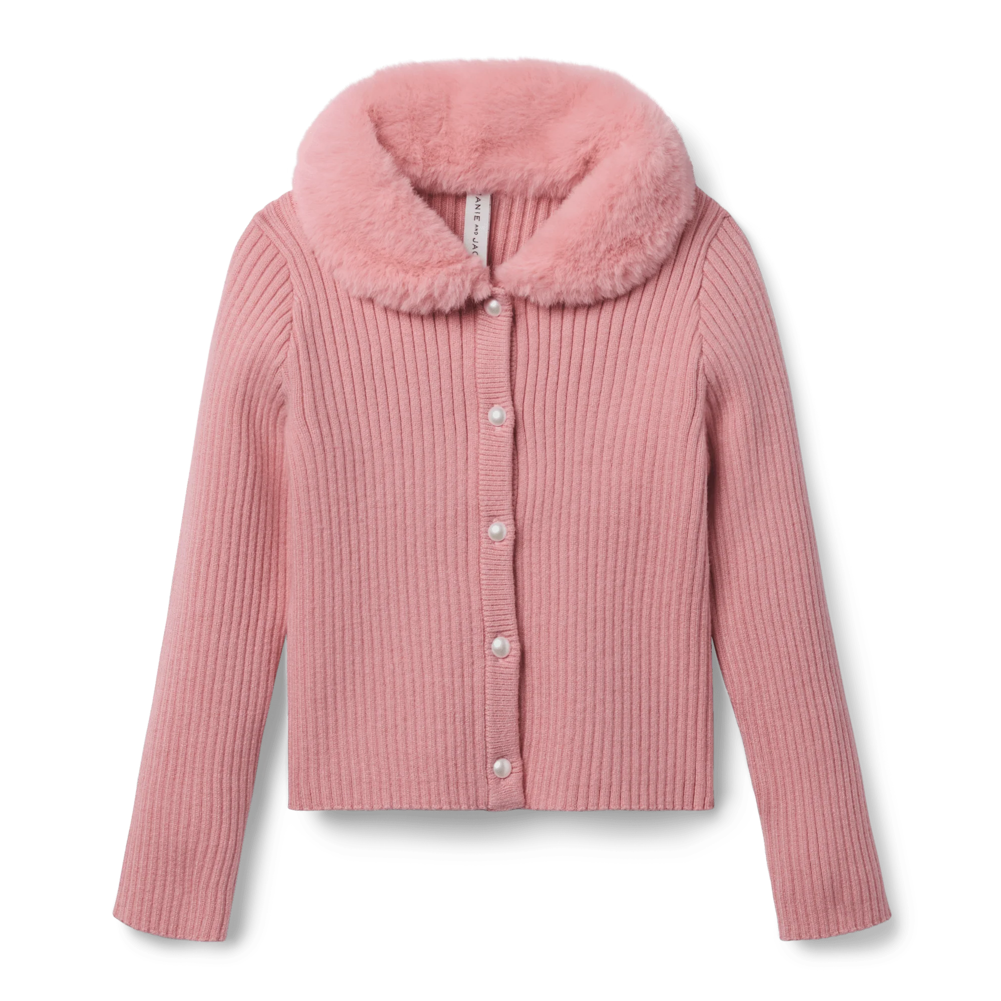 American Girl® x Janie and Jack Rosy Ribbed Cardigan for Girls
