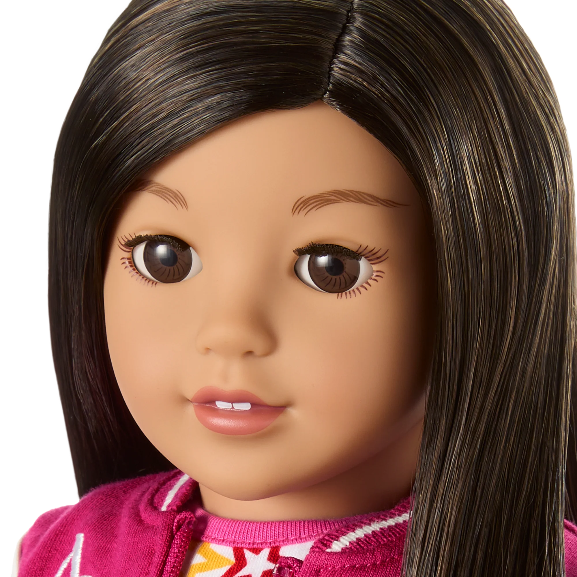 Truly Me™ 18-inch Doll #124 with straight black-brown hair