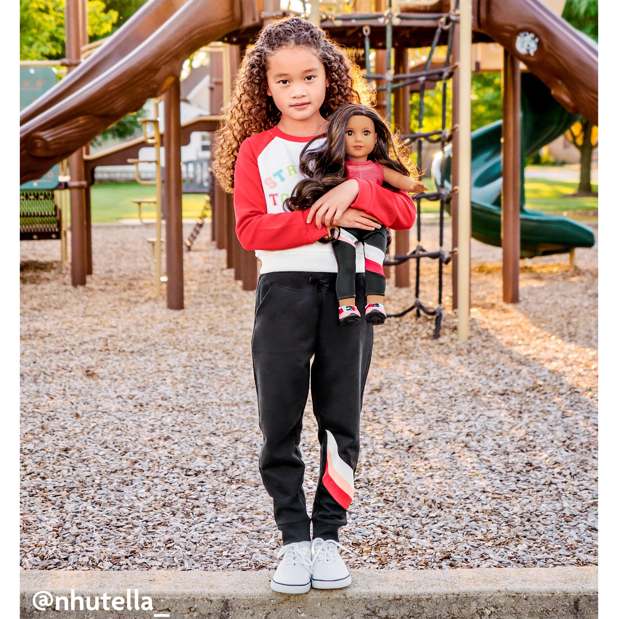 American Girl® x Janie and Jack: Maritza’s™ Black Striped Joggers for Girls 3 American Girl® x Janie and Jack: Maritza’s™ Black Striped Joggers for Girls