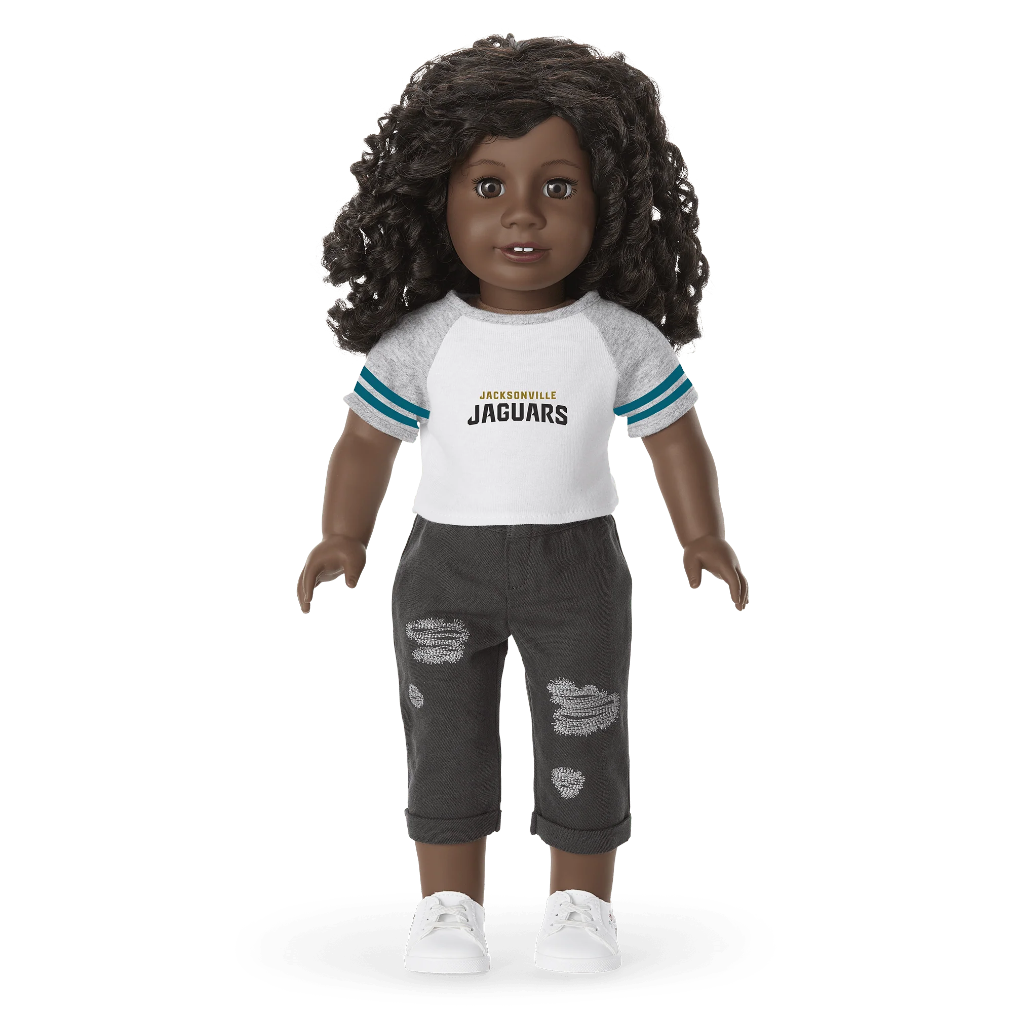 American Girl® x NFL Jacksonville Jaguars Fan Tee for 18-inch Dolls