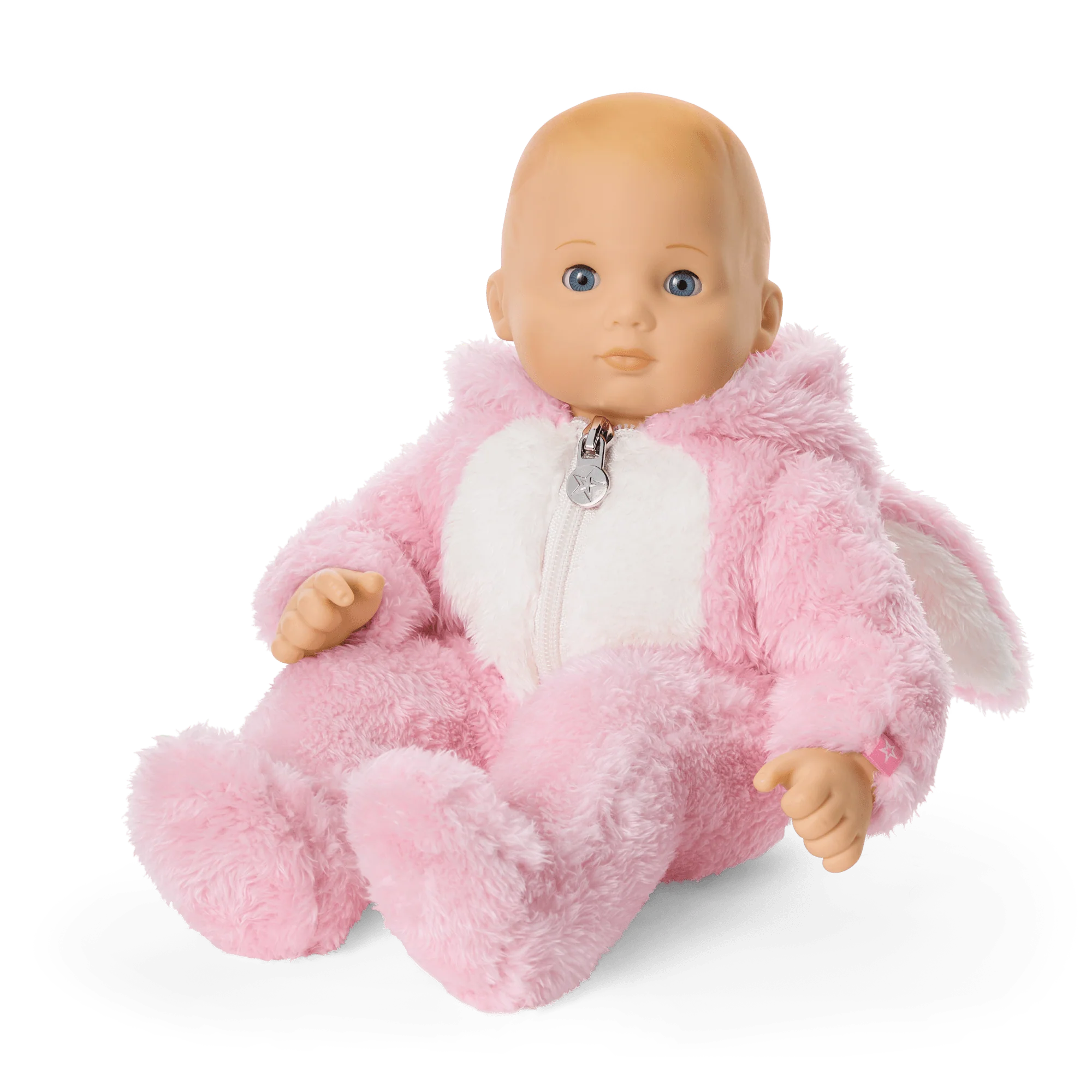 Playful Pink Bunny One-Piece Outfit for Bitty Baby® Dolls