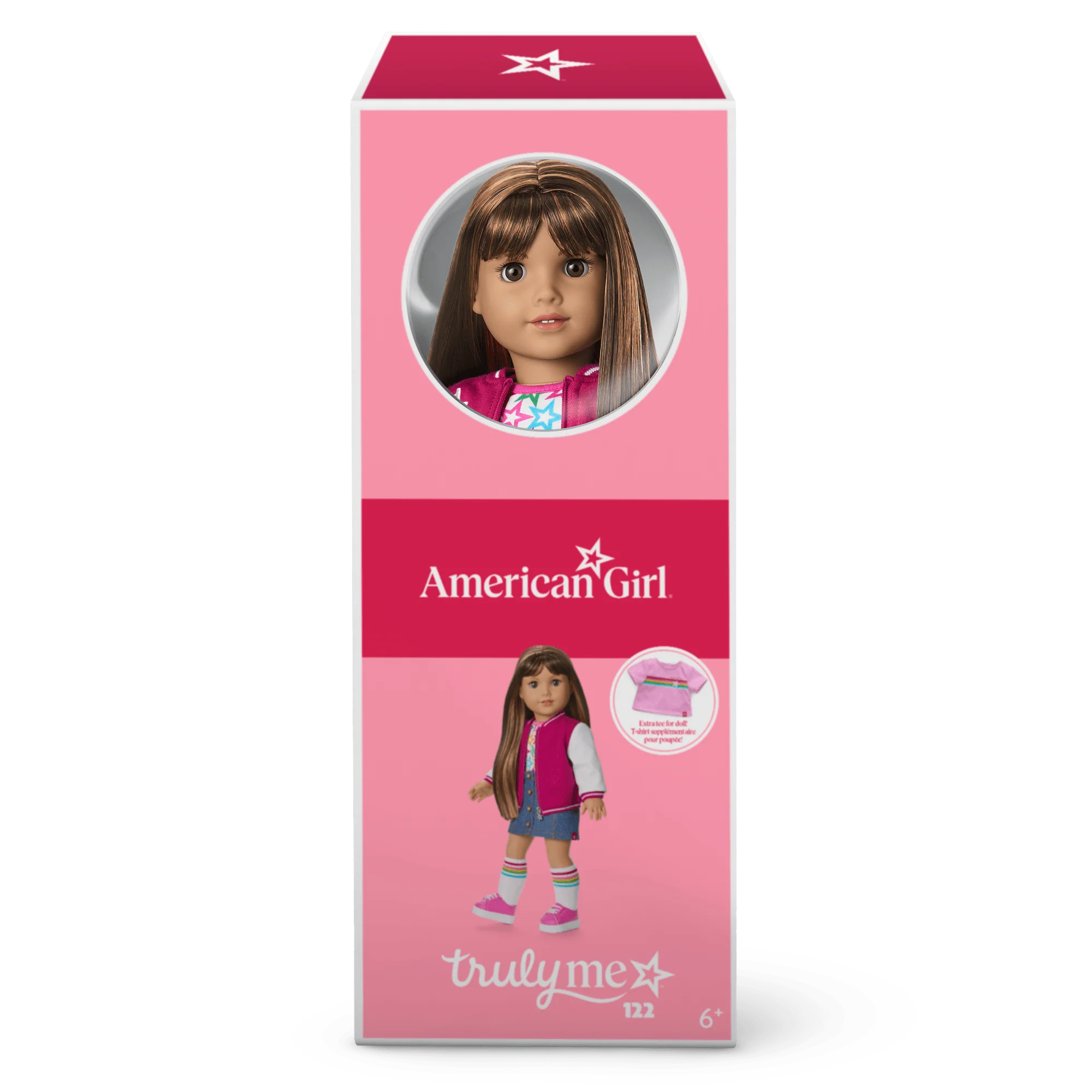 Truly Me™ 18-inch Doll #122 with straight dark-brown hair 18 Truly Me™ 18-inch Doll #122 with straight dark-brown hair