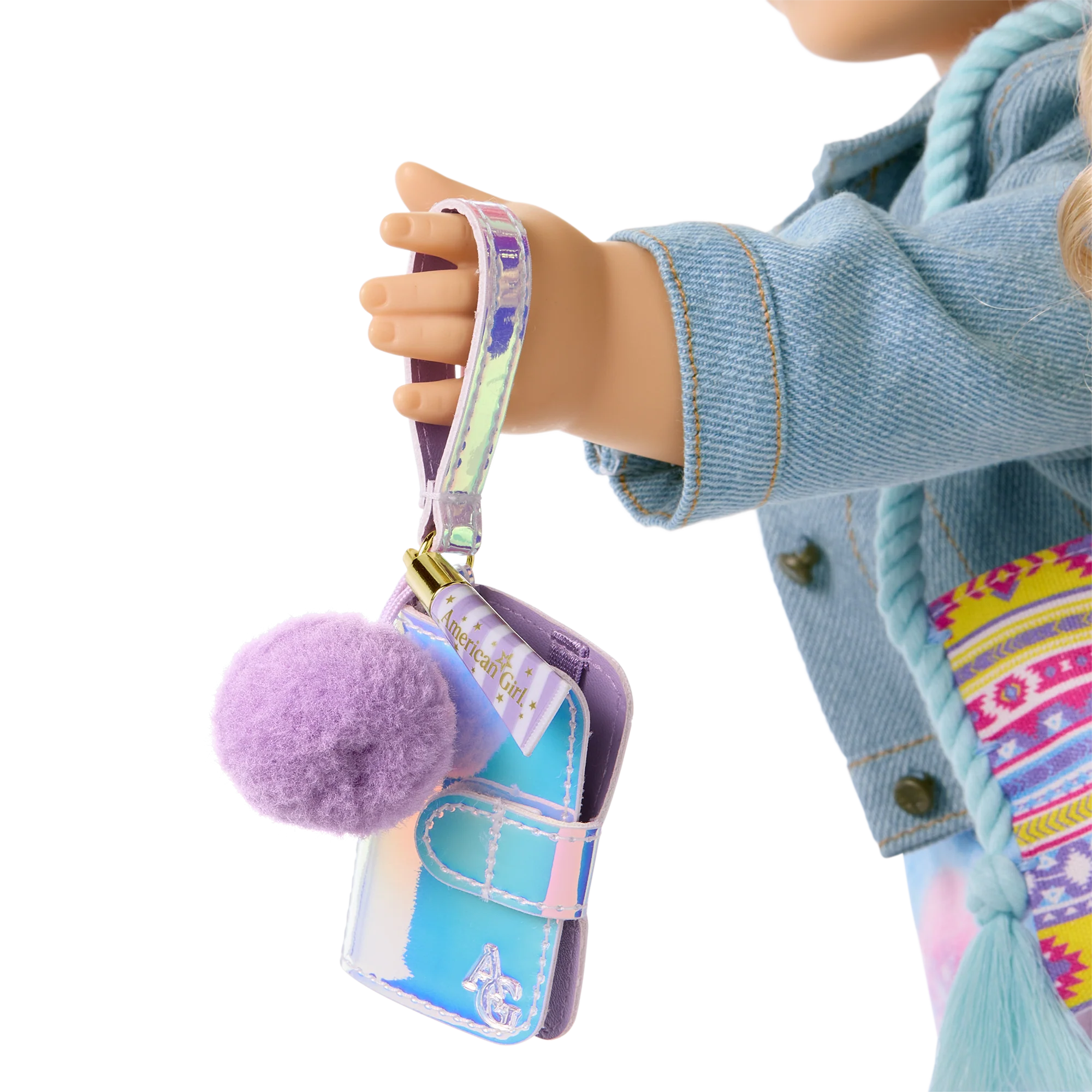 Purple Pom Phone & Accessories for 18-inch Dolls