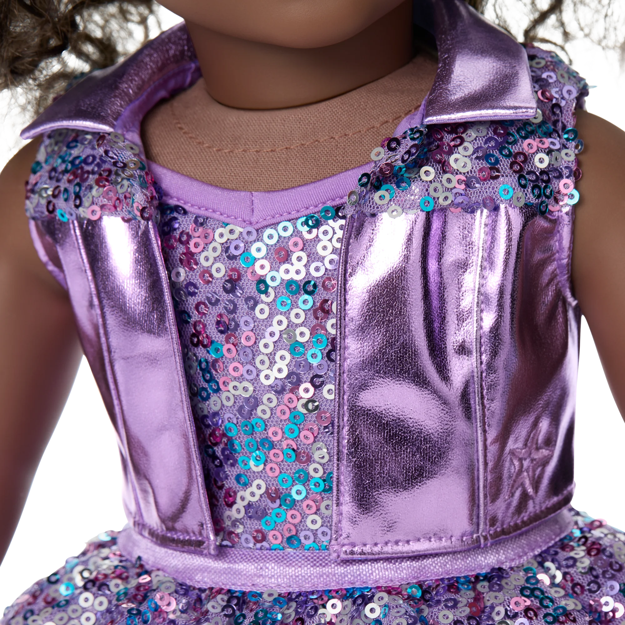 Truly Me™ #127 Doll & Dance All Day Set with curly dark-brown hair