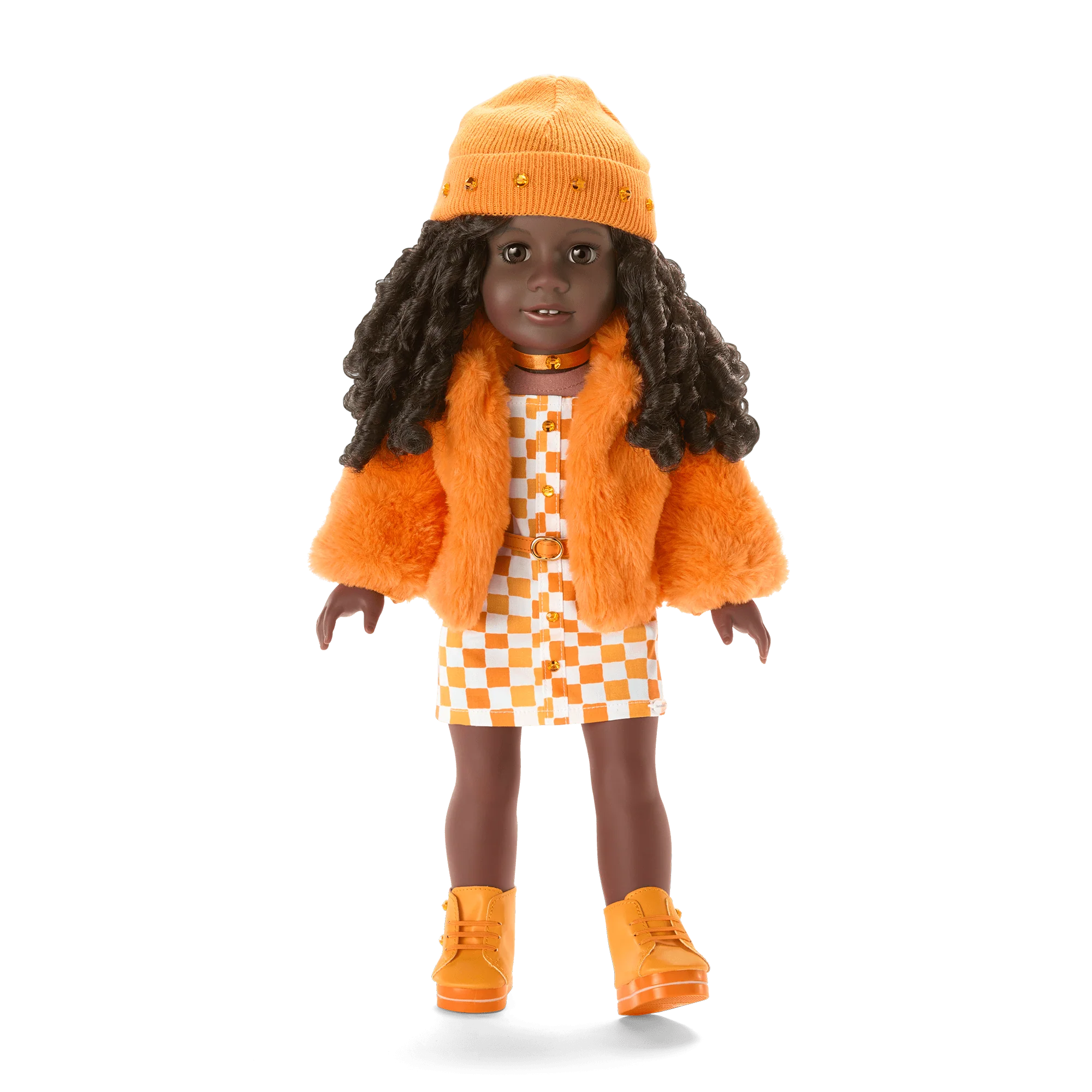 November Shimmering Citrine Outfit for 18-inch Dolls