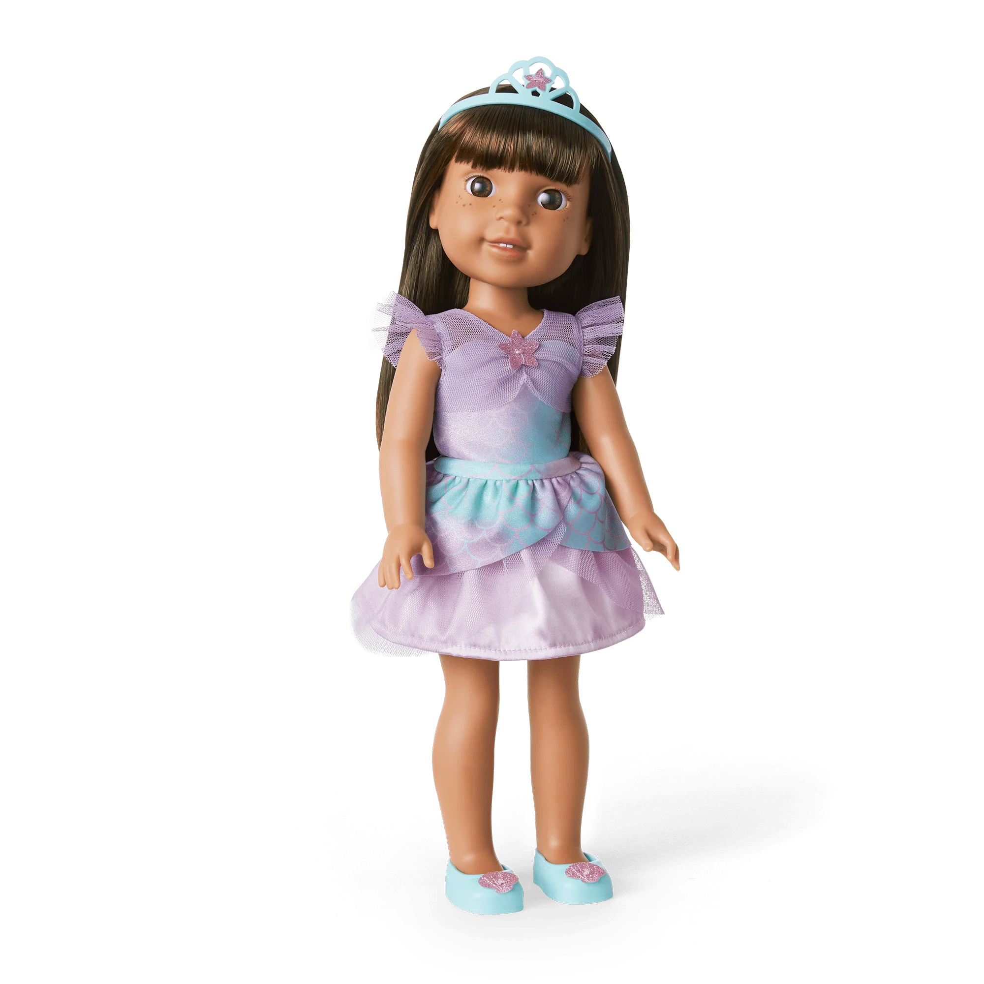 2-in-1 Sparkly Mermaid Outfit for WellieWishers™ Dolls