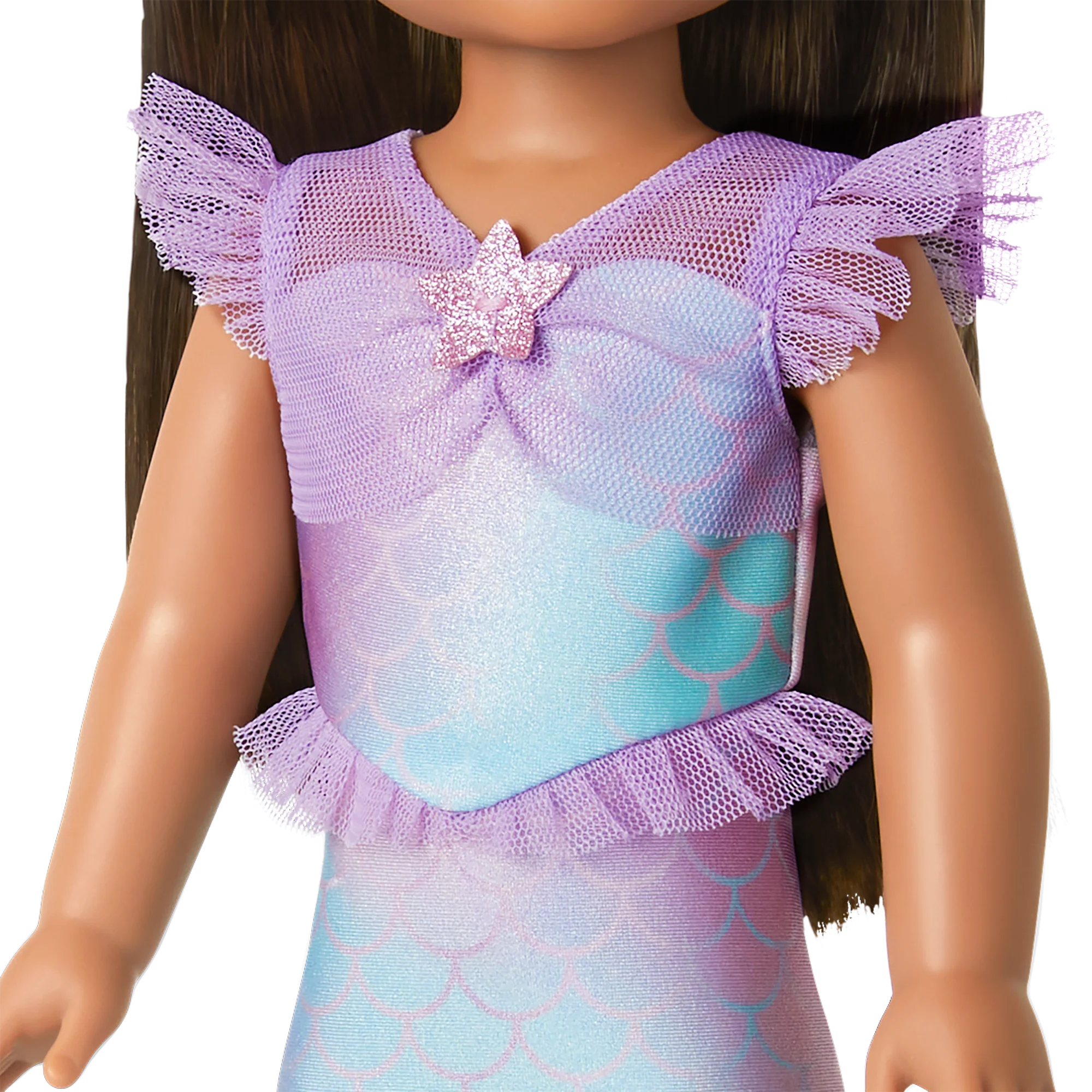 2-in-1 Sparkly Mermaid Outfit for WellieWishers™ Dolls