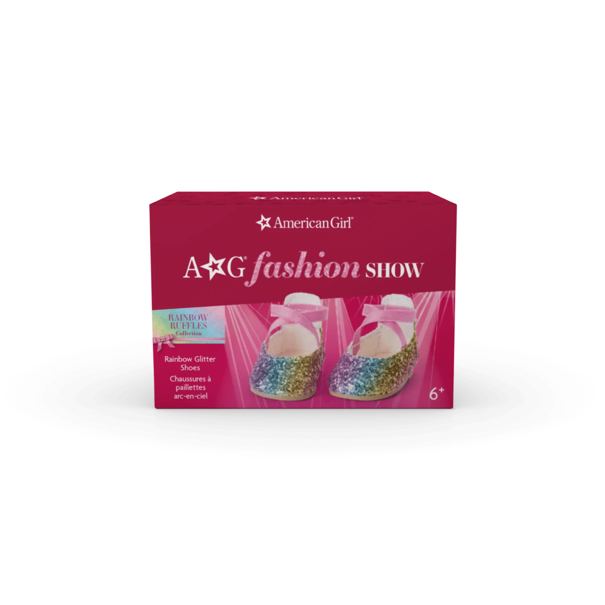 American Girl® Rainbow Glitter Shoes for 18-inch Dolls