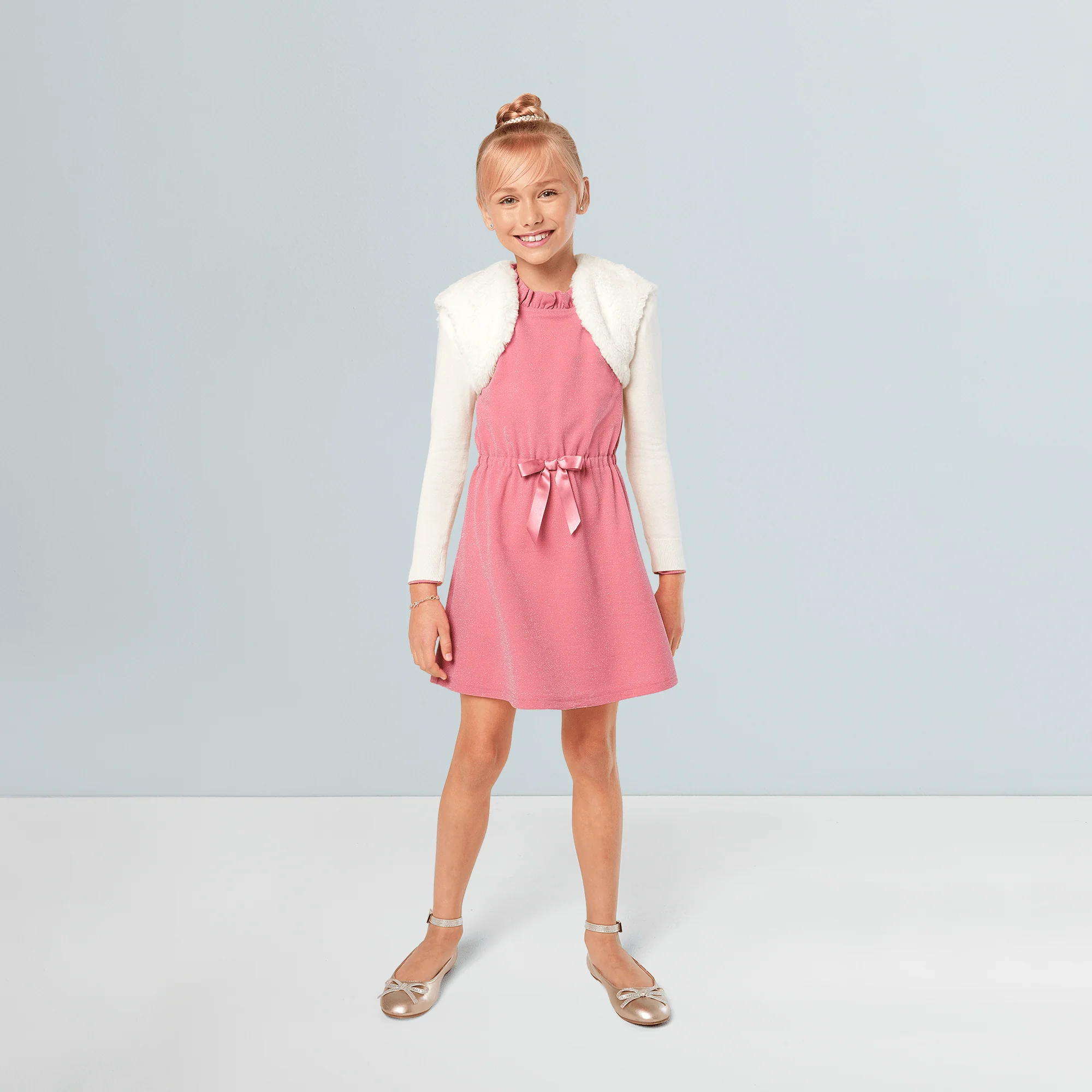 American Girl® x Something Navy Frosty Faux-Fur Shrug for Girls