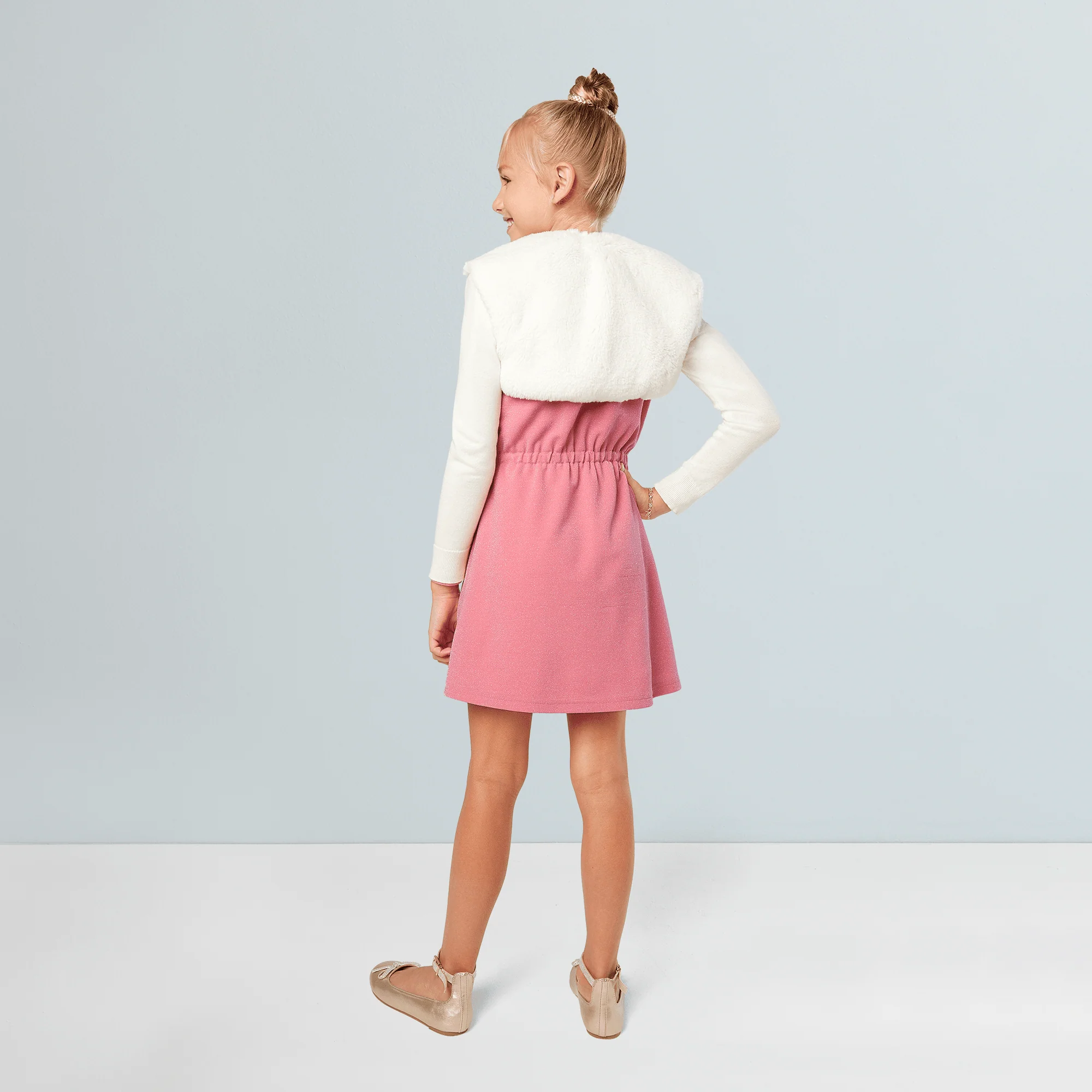 American Girl® x Something Navy Frosty Faux-Fur Shrug for Girls