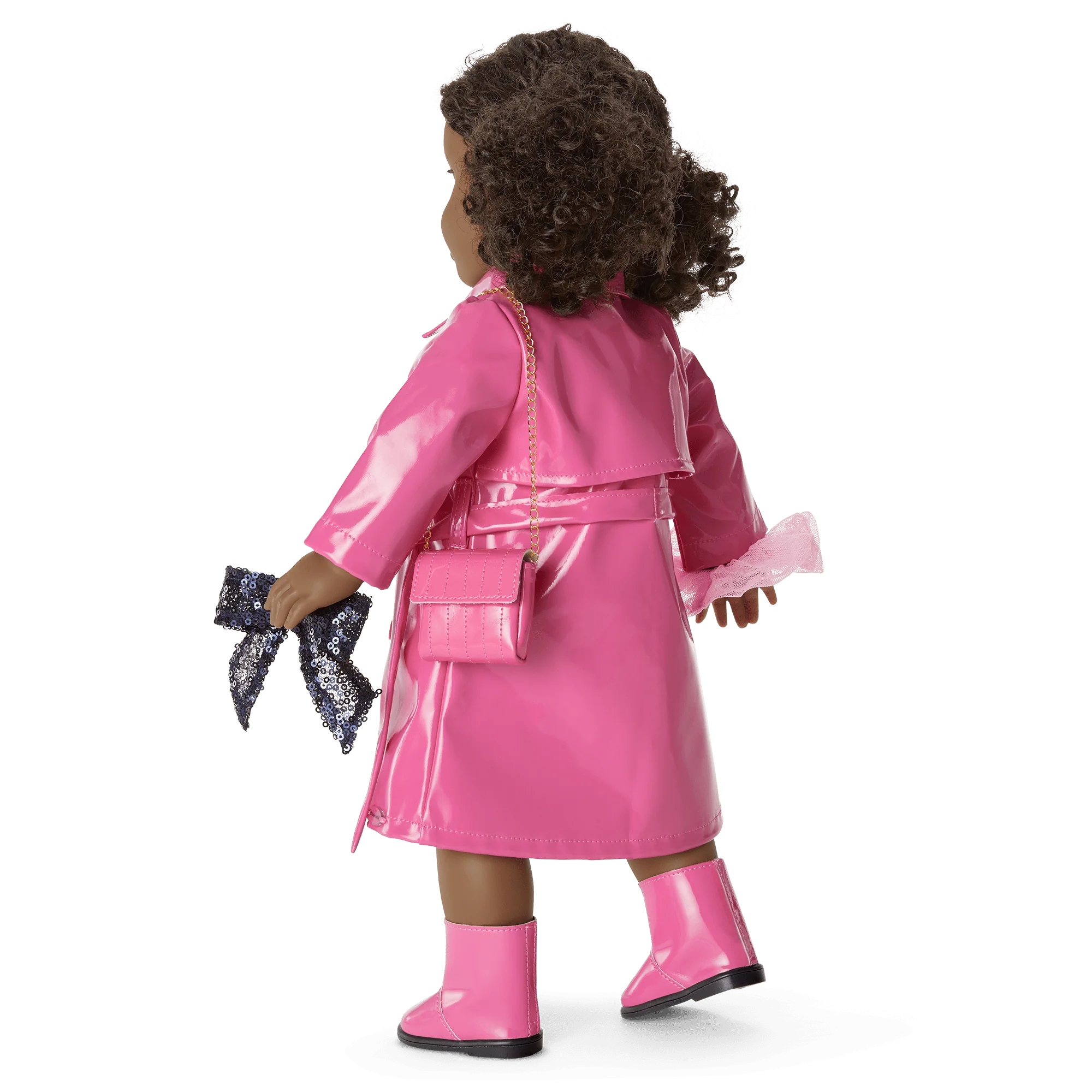 American Girl® x Something Navy Perfectly Pink Trench for 18-inch Dolls