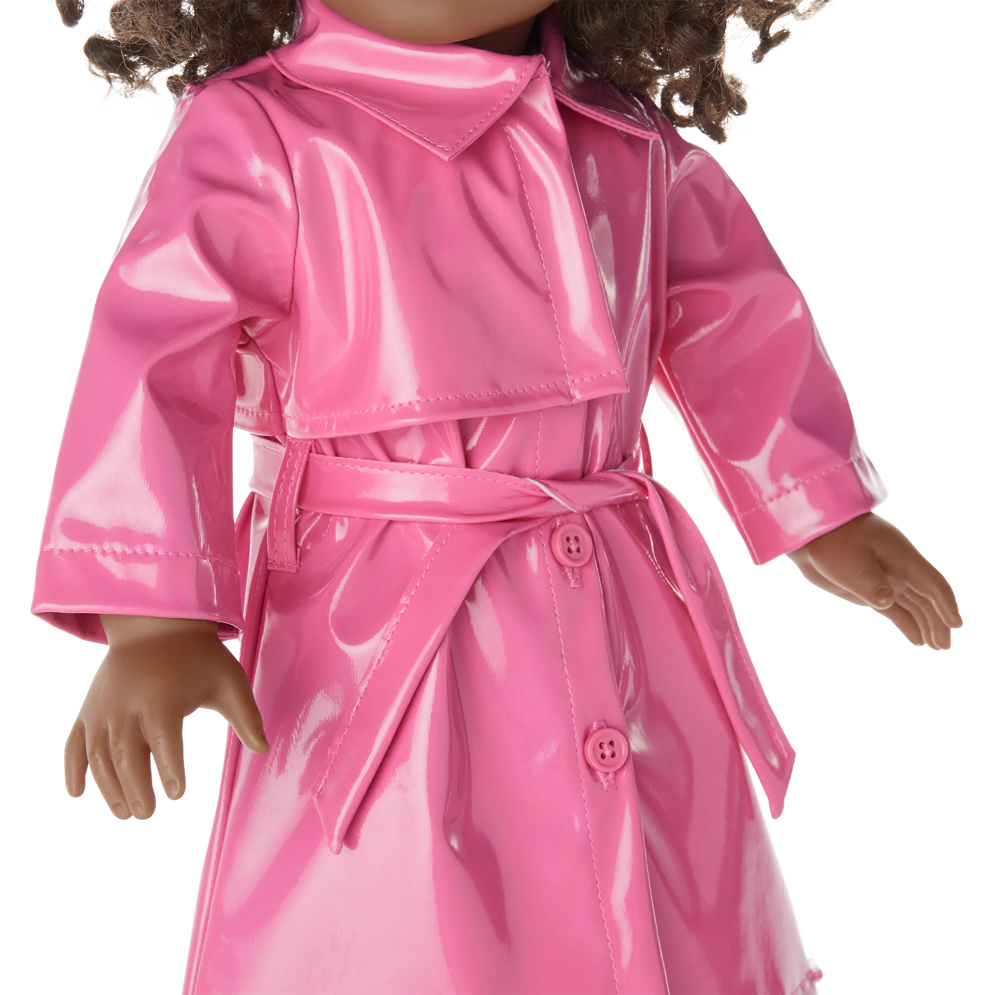 American Girl® x Something Navy Perfectly Pink Trench for 18-inch Dolls