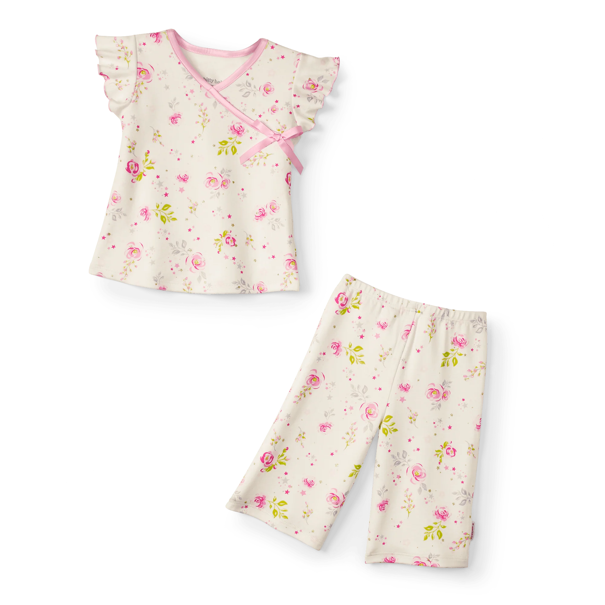 Beautiful Blooms Pajamas for Little Girls & Bitty Baby® Dolls 4 Beautiful Blooms Pajamas for Little Girls & Bitty Baby® Dolls