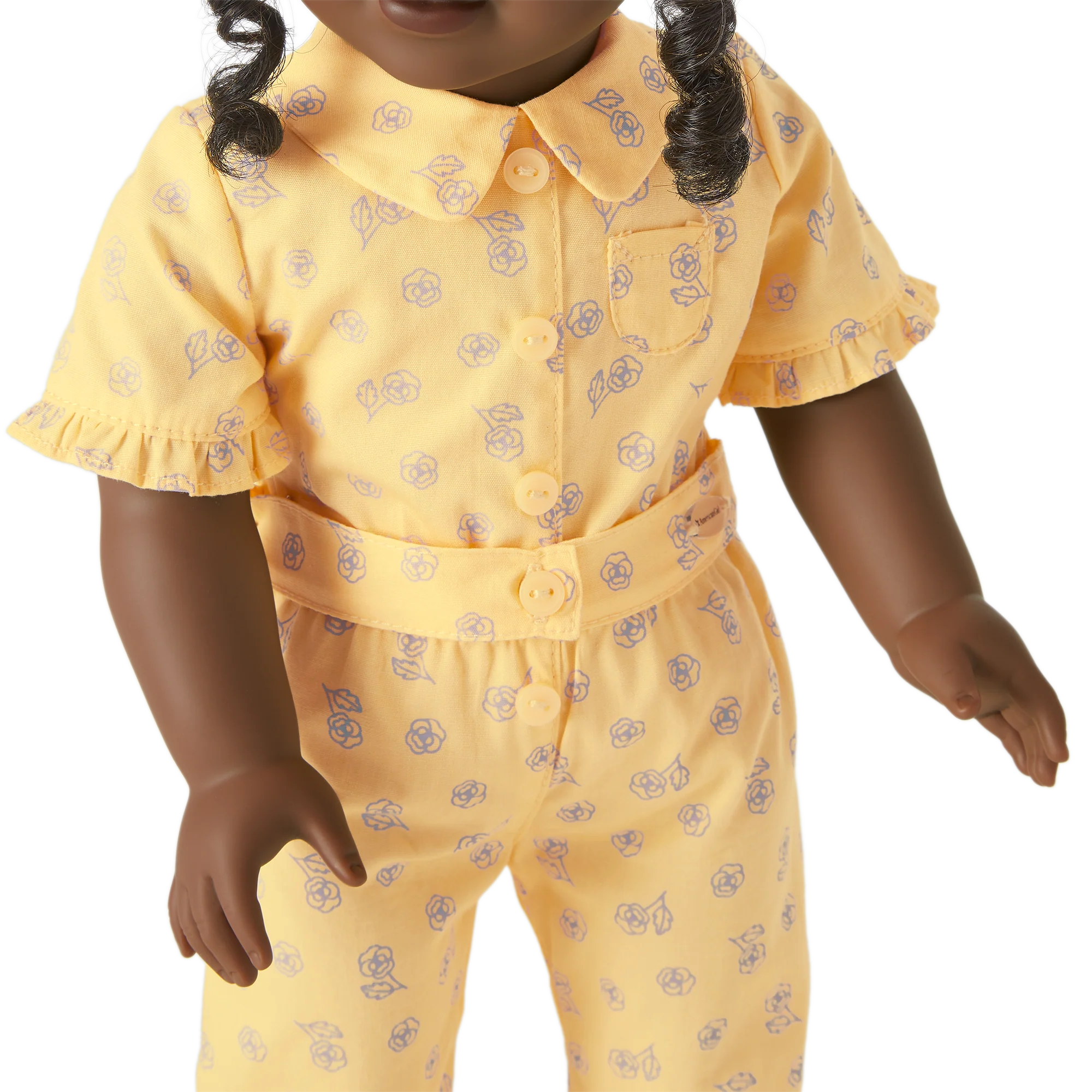 Claudie's™ Yellow Bloom Pajamas for 18-inch Dolls (Historical Characters)