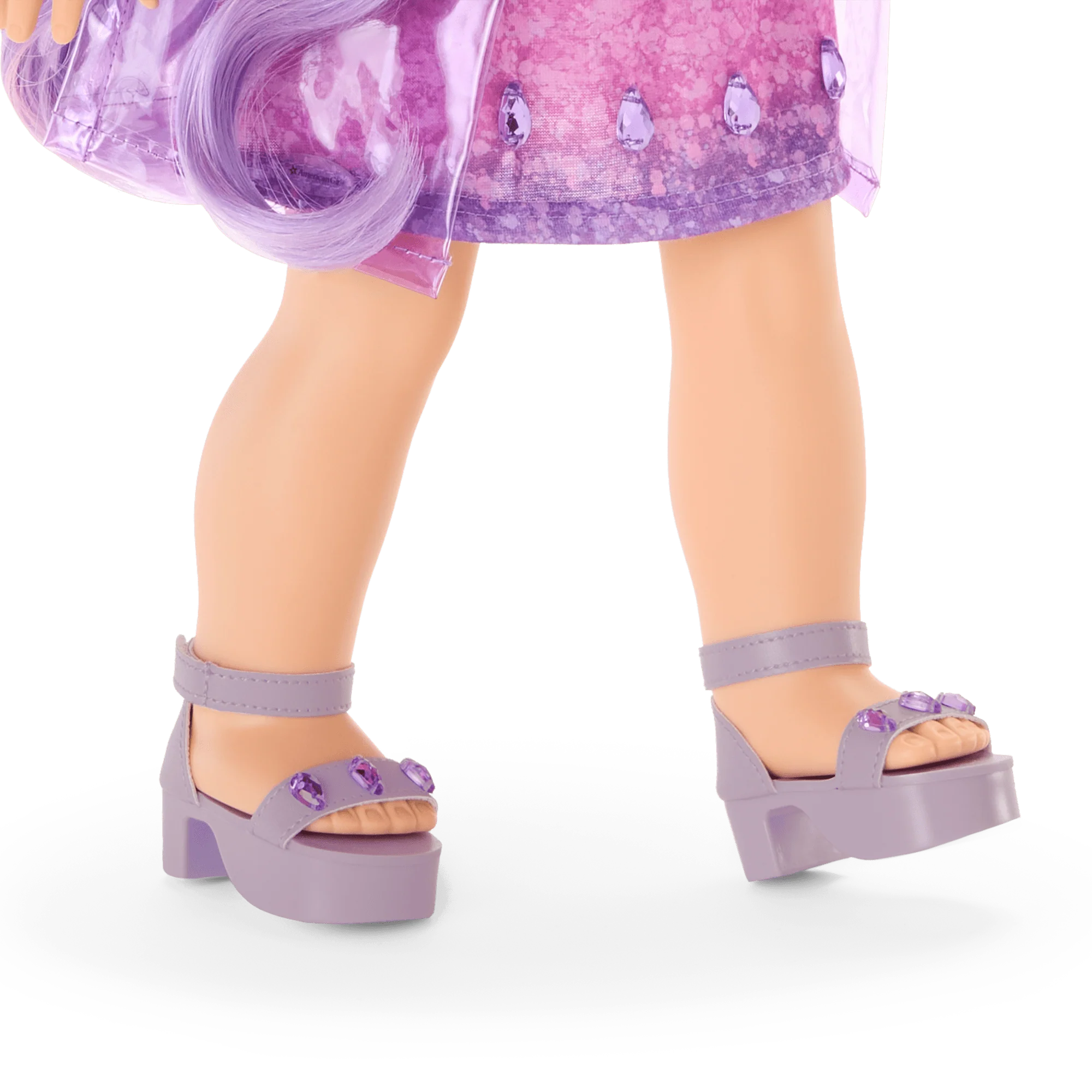 February Amazing Amethyst Outfit for 18-inch Dolls