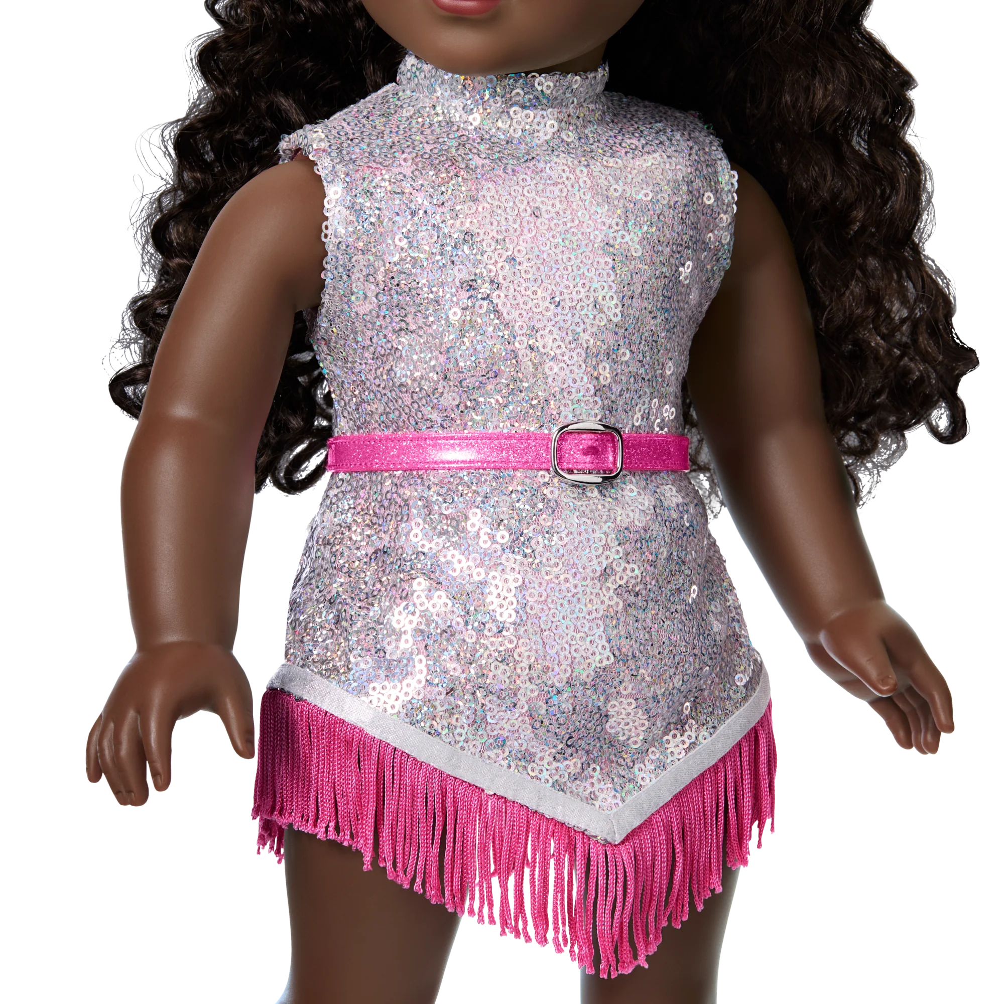 Glam Pink Cowgirl Outfit for 18-inch Dolls