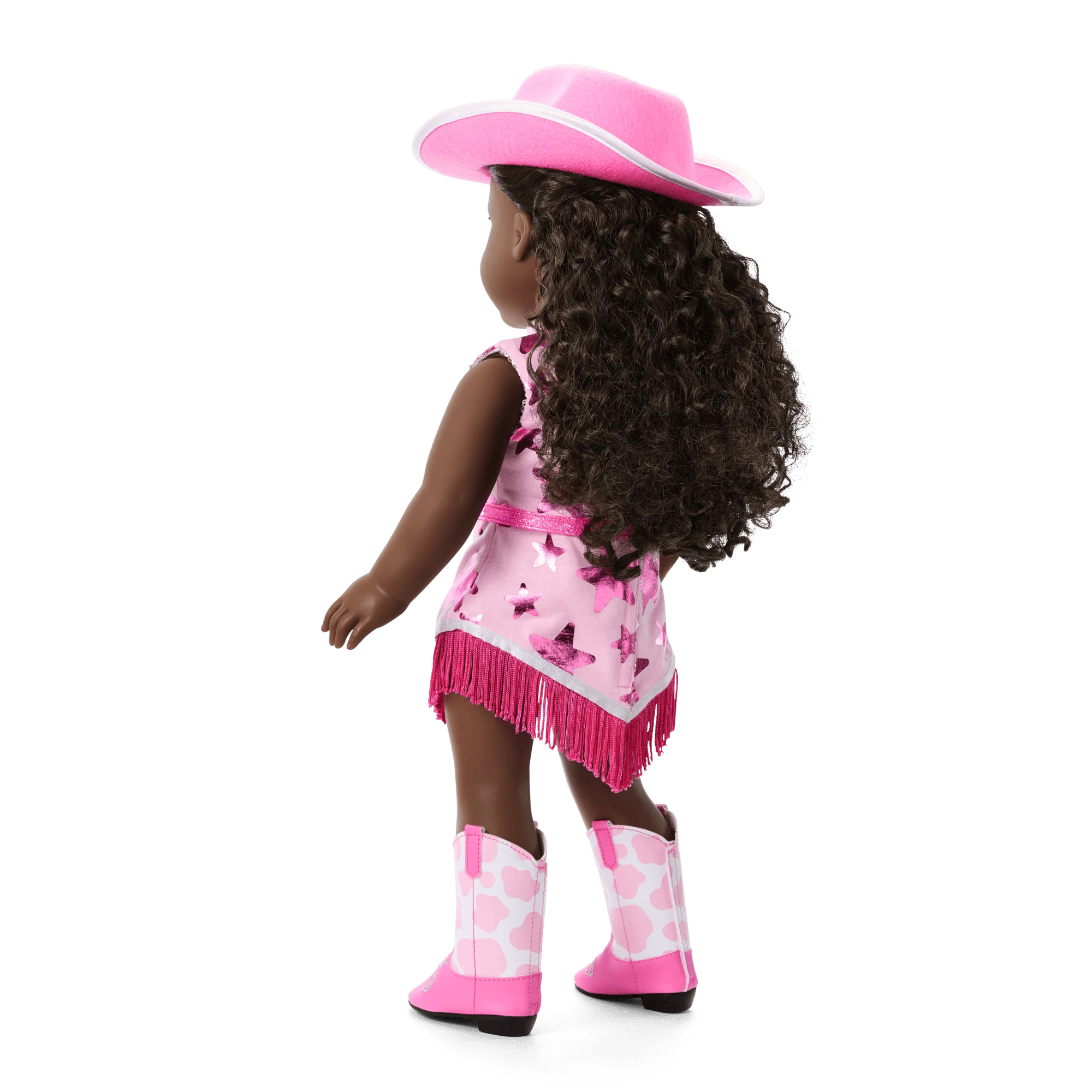 Glam Pink Cowgirl Outfit for 18-inch Dolls
