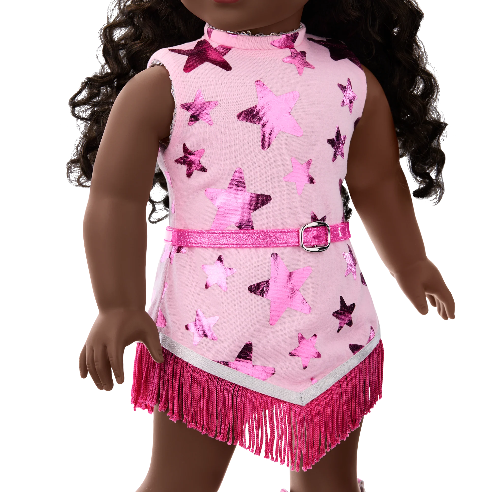 Glam Pink Cowgirl Outfit for 18-inch Dolls