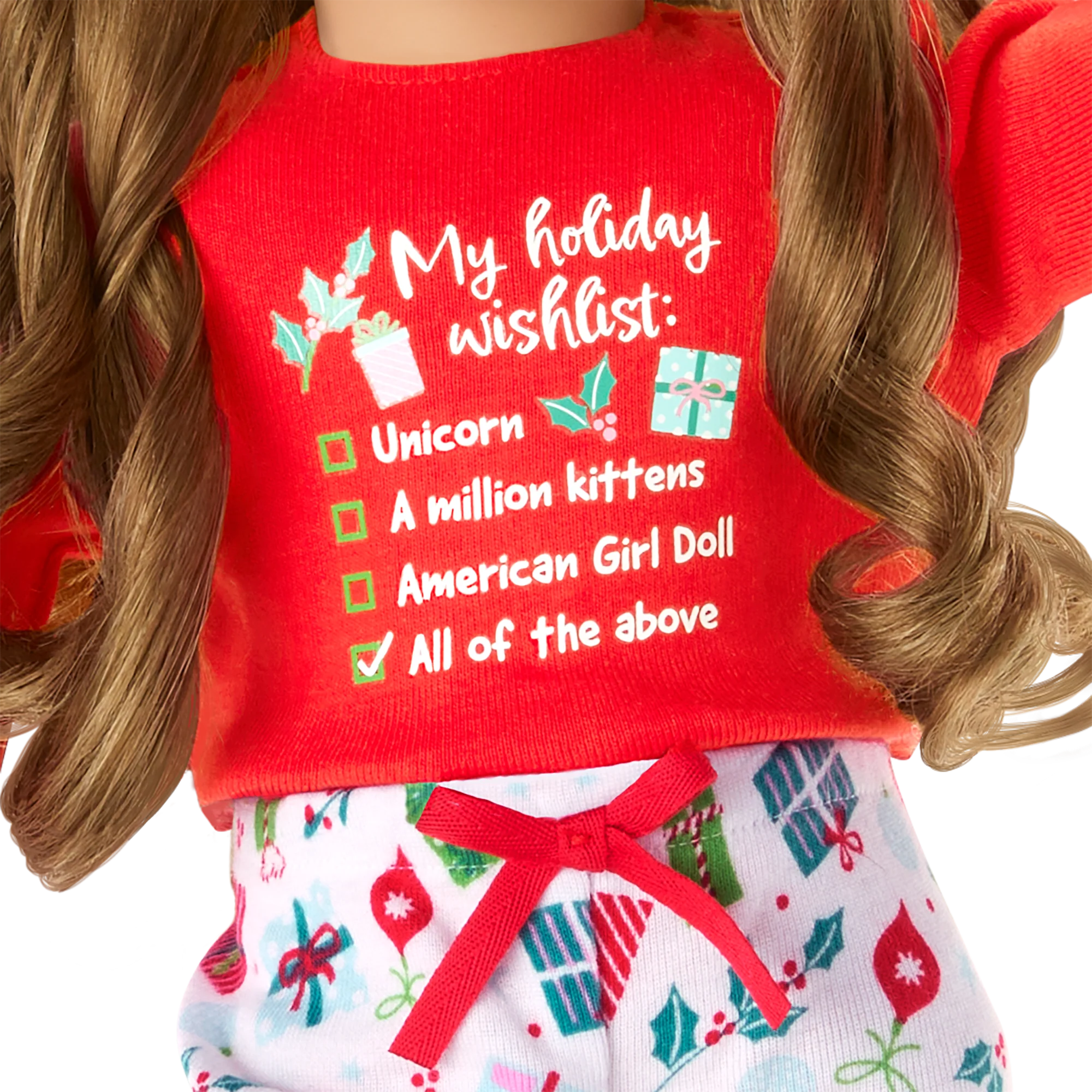 Holiday Wish List PJs for 18-inch Dolls 4 Holiday Wish List PJs for 18-inch Dolls