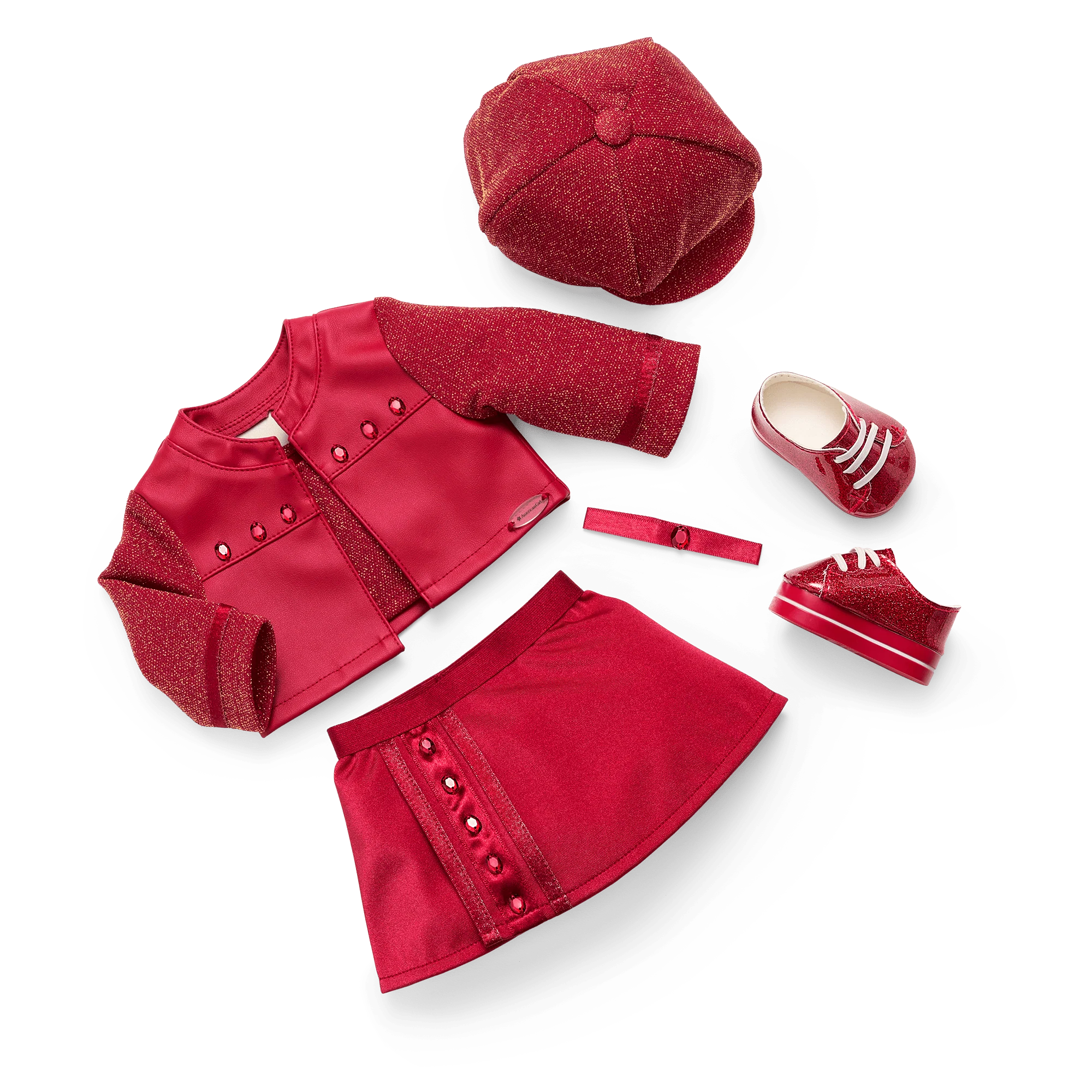 January Gorgeous Garnet Outfit for 18-inch Dolls 1 January Gorgeous Garnet Outfit for 18-inch Dolls