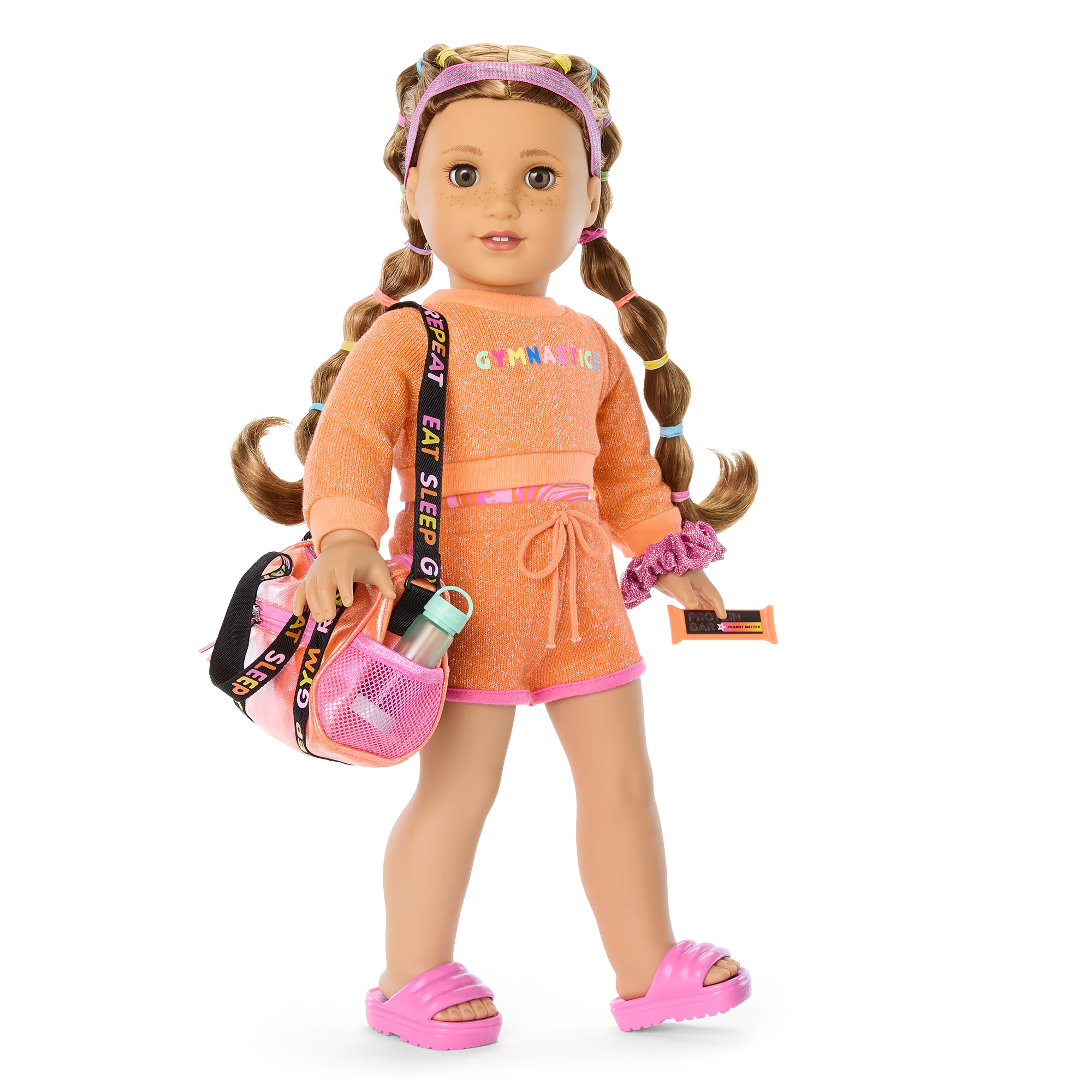 Lila's™ Gym Bag & Gear for 18-inch Dolls (Girl of the Year™ 2024)