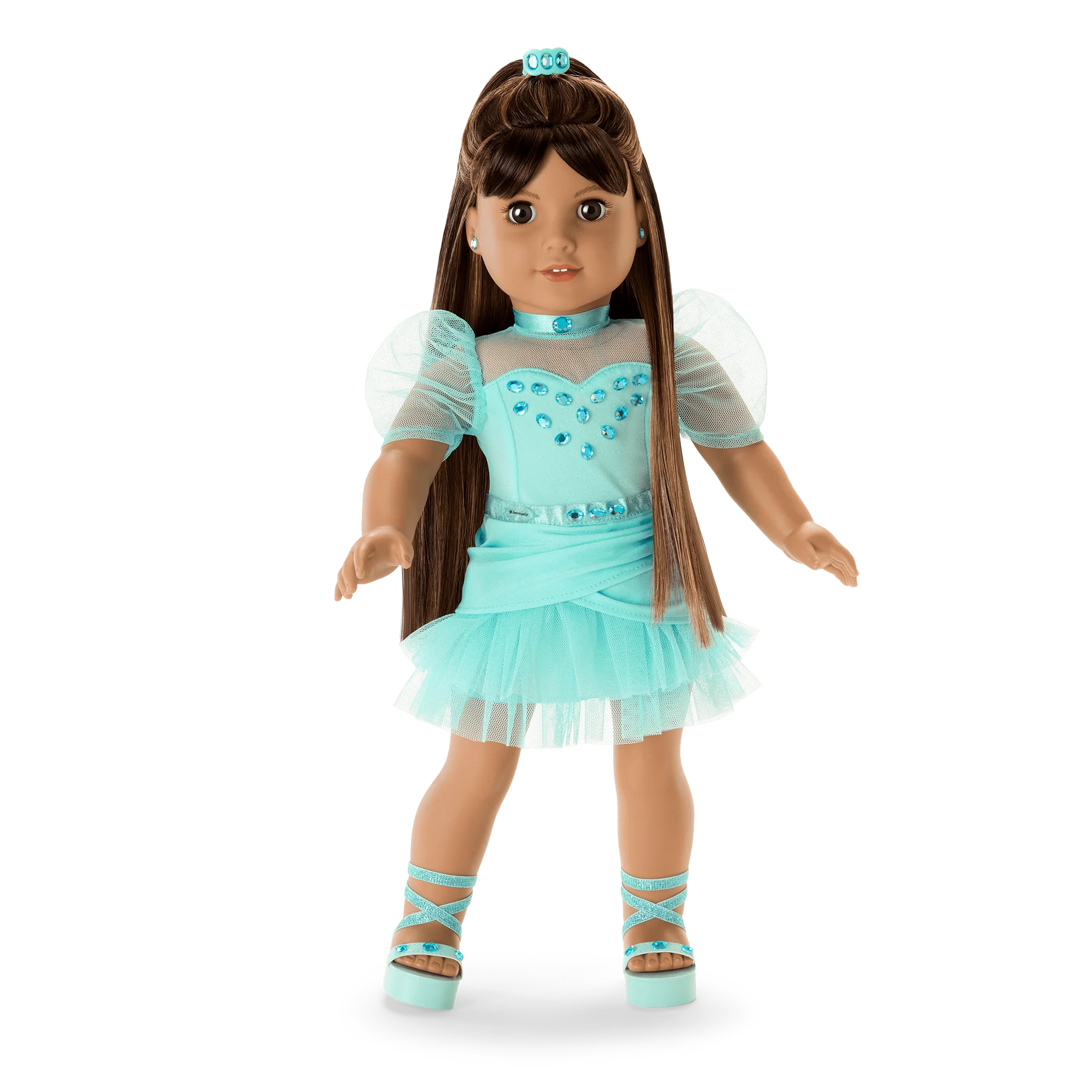 March Gleaming Aquamarine Outfit for 18-inch Dolls 2 March Gleaming Aquamarine Outfit for 18-inch Dolls